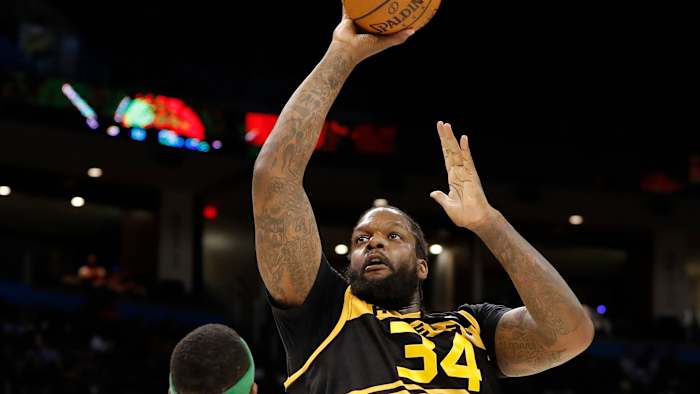 Eddy Curry playing for the Killer 3s in the BIG 3 league in 2019.